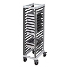Wózek Camshelving do transportu pojemników, 18 × GN 1/1, Cambro, 730x438xH171mm Wariant podstawowy