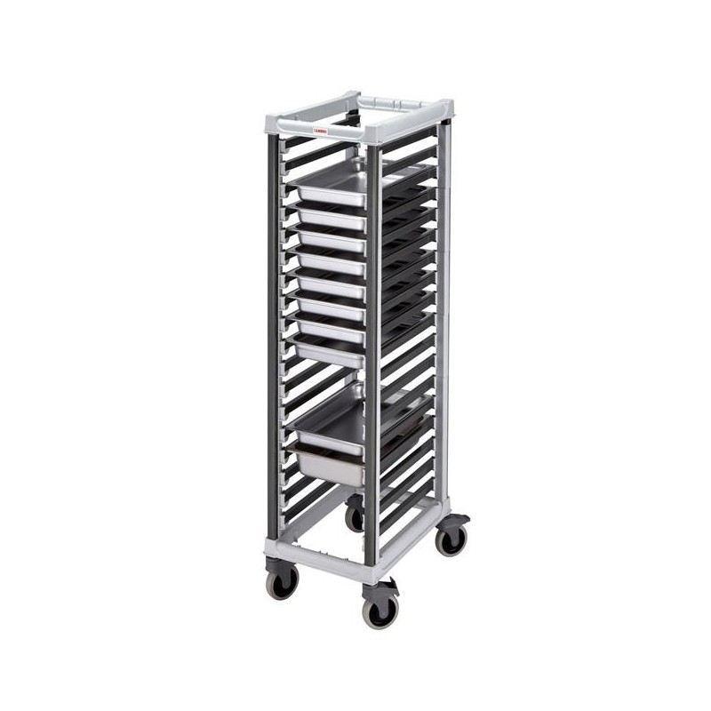Wózek Camshelving do transportu pojemników, 18 × GN 1/1, Cambro, 730x438xH171mm Wariant podstawowy