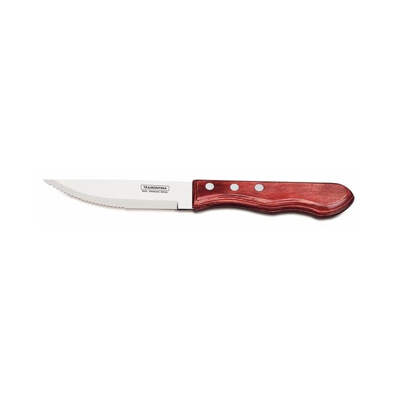 Zestaw sztućców do steków "JUMBO", 4szt, blister, linia Churrasco, czerwony Wariant podstawowy