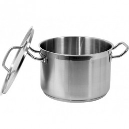 GARNEK ŚREDNI Z POKRYWKĄ ZE STALI NIERDZEWNEJ 24X16XM 7,2L