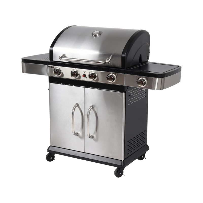 GRILL GAZOWY 4+1 STAL NIERDZEWNA 14,2KW