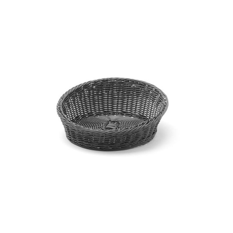 Kosz skośny okrągły, czarny, śr  310 mm Wariant podstawowy