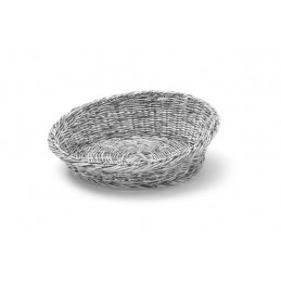 Kosz skośny okrągły, szary, śr  370 mm Wariant podstawowy