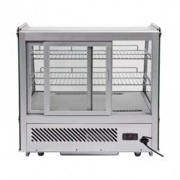 WITRYNA CHŁODNICZA 120L 68X56X66 SREBRNA