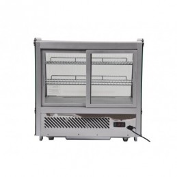 WITRYNA CHŁODNICZA 120L 68X56X66 SREBRNA