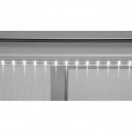WITRYNA CHŁODNICZA 120L 68X56X66 SREBRNA