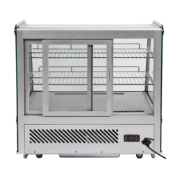 WITRYNA CHŁODNICZA 120L 68X56X66 SREBRNA