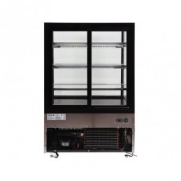 WITRYNA CHŁODNICZA 400L 90X80X144 CZARNA