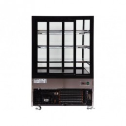 WITRYNA CHŁODNICZA 400L 90X80X144 CZARNA